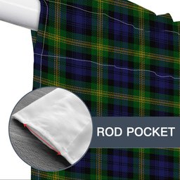 ScotsTee Shop Scottish Gordon of Esselmont Tartan Tie Up Valance Curtain
