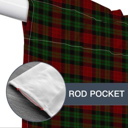 ScotsTee Shop Scottish Murdoch Dalgliesh Tartan Tie Up Valance Curtain