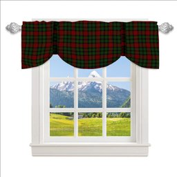 ScotsTee Shop Scottish Murdoch Dalgliesh Tartan Tie Up Valance Curtain