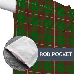 ScotsTee Shop Scottish MacKinnon Hunting Modern Tartan Tie Up Valance Curtain