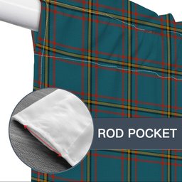 ScotsTee Shop Scottish McLaine of Lochbuie Hunting Ancient Tartan Tie Up Valance Curtain