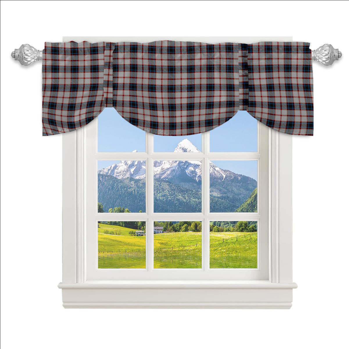 ScotsTee Shop Scottish Merrilees Dress Dance Tartan Tie Up Valance Curtain