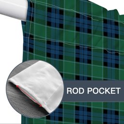 ScotsTee Shop Scottish Graham of Menteith Ancient Tartan Tie Up Valance Curtain
