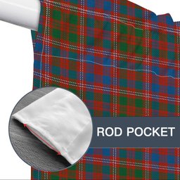 ScotsTee Shop Scottish MacColl Hunting Ancient Tartan Tie Up Valance Curtain