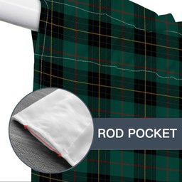 ScotsTee Shop Scottish McArthur-Fox Hunting Modern Tartan Tie Up Valance Curtain
