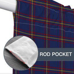 ScotsTee Shop Scottish MacLaine of Lochbuie Tartan Tie Up Valance Curtain