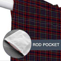 ScotsTee Shop Scottish Johnstons of Elgin Bicentennial Tartan Tie Up Valance Curtain