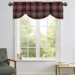 ScotsTee Shop Scottish Little of Morton Rigg Ancient Tartan Tie Up Valance Curtain