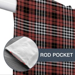ScotsTee Shop Scottish Little of Morton Rigg Ancient Tartan Tie Up Valance Curtain