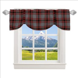 ScotsTee Shop Scottish Little of Morton Rigg Ancient Tartan Tie Up Valance Curtain