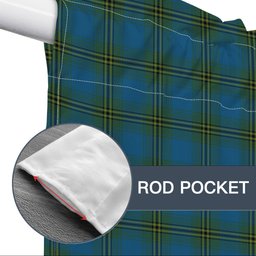 ScotsTee Shop Scottish Oliver Hunting Tartan Tie Up Valance Curtain