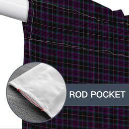 ScotsTee Shop Scottish Harriss Dylan & Family Tartan Tie Up Valance Curtain