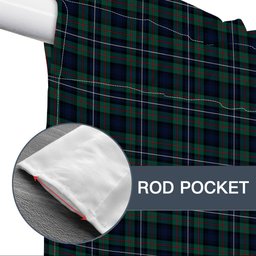 ScotsTee Shop Scottish Robertson Hunting Modern Clan Tartan Tie Up Valance Curtain