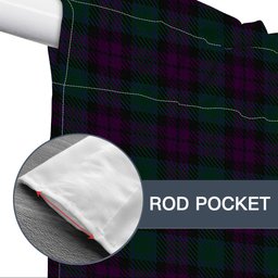 ScotsTee Shop Scottish MacArthur of Milton Hunting Tartan Tie Up Valance Curtain