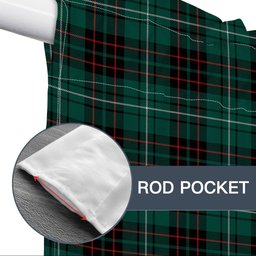 ScotsTee Shop Scottish McAuley of Lewis Modern Tartan Tie Up Valance Curtain