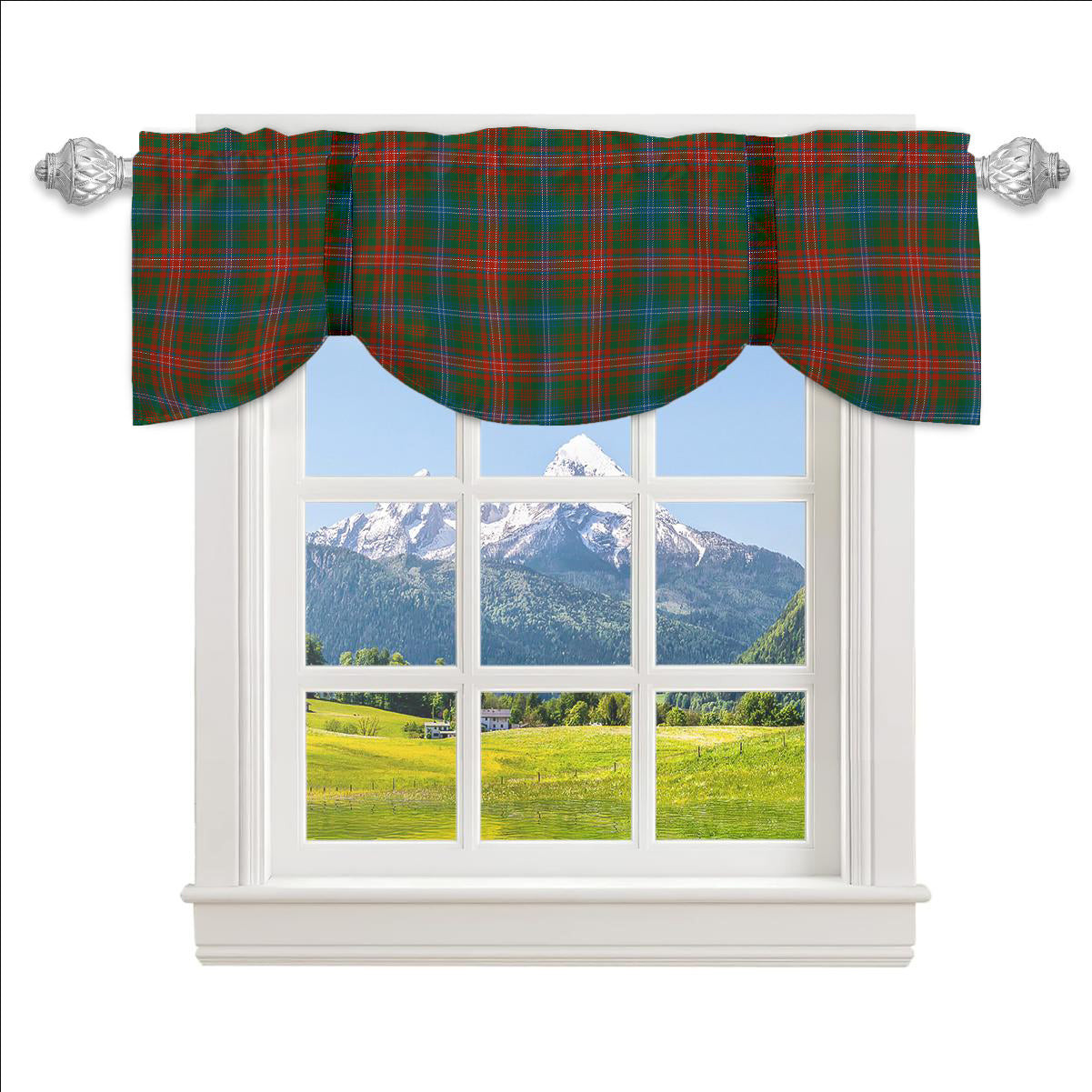 ScotsTee Shop Scottish Wilson Janet Ancient Clan Tartan Tie Up Valance Curtain