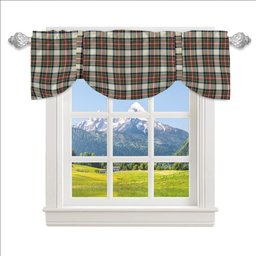 ScotsTee Shop Scottish Stewart Dress Modern SC Tartan Tie Up Valance Curtain