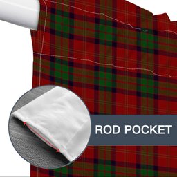 ScotsTee Shop Scottish McPherson of Cluny Tartan Tie Up Valance Curtain