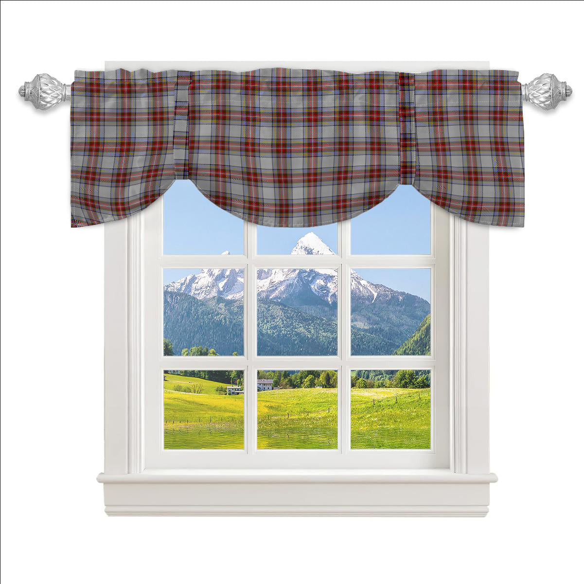 ScotsTee Shop Scottish Seller Reproduction Dress Tartan Tie Up Valance Curtain