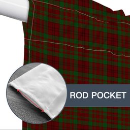 ScotsTee Shop Scottish MacDonell of Keppoch 3 Tartan Tie Up Valance Curtain