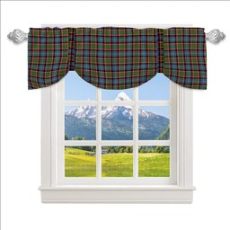 ScotsTee Shop Scottish Norvill Tartan Tie Up Valance Curtain