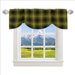 ScotsTee Shop Scottish Yamaguchi Tsutomu Tartan Tie Up Valance Curtain