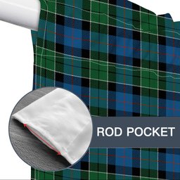 ScotsTee Shop Scottish Leslie Hunting Ancient Tartan Tie Up Valance Curtain