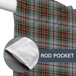 ScotsTee Shop Scottish MacBain Dress Tartan Tie Up Valance Curtain