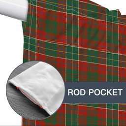 ScotsTee Shop Scottish Russell USA Ancient Tartan Tie Up Valance Curtain