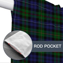 ScotsTee Shop Scottish MacEwen Tartan Tie Up Valance Curtain