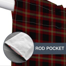 ScotsTee Shop Scottish Perry Dress Tartan Tie Up Valance Curtain