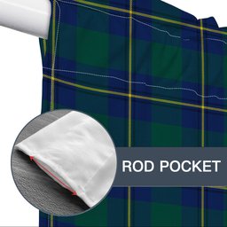 ScotsTee Shop Scottish Irvine of Bonshaw Modern Tartan Tie Up Valance Curtain