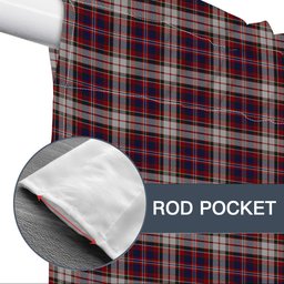 ScotsTee Shop Scottish MacFarlane Dress Tartan Tie Up Valance Curtain