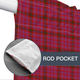 ScotsTee Shop Scottish Lumsden of Clova Modern Tartan Tie Up Valance Curtain