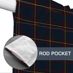 ScotsTee Shop Scottish MacLaine of Lochbuie Hunting Tartan Tie Up Valance Curtain