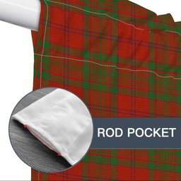 ScotsTee Shop Scottish McAlister of Glenbarr Ancient Tartan Tie Up Valance Curtain