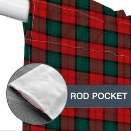 ScotsTee Shop Scottish Stewart of Atholl Modern Tartan Tie Up Valance Curtain