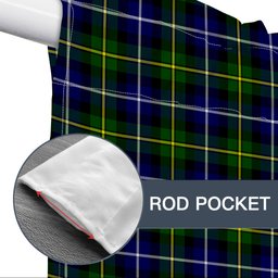 ScotsTee Shop Scottish McNeil of Barra Modern Tartan Tie Up Valance Curtain