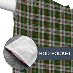 ScotsTee Shop Scottish Hay White Dress Tartan Tie Up Valance Curtain