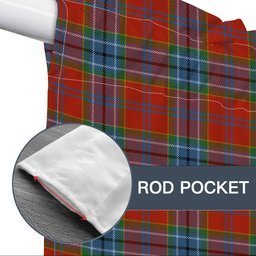 ScotsTee Shop Scottish MacCreary Ancient Tartan Tie Up Valance Curtain