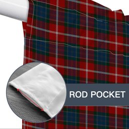 ScotsTee Shop Scottish Nicolson of Lewis Tartan Tie Up Valance Curtain