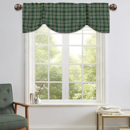 ScotsTee Shop Scottish MacGiboney Dress Tartan Tie Up Valance Curtain