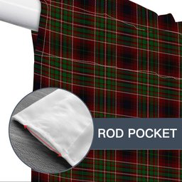 ScotsTee Shop Scottish Innes of Cowie Tartan Tie Up Valance Curtain
