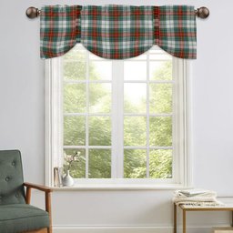 ScotsTee Shop Scottish McBeth Dress Ancient Tartan Tie Up Valance Curtain
