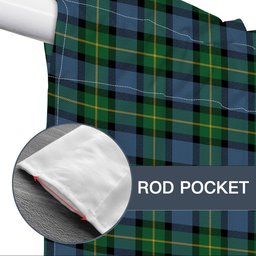 ScotsTee Shop Scottish Sinclair of Ulster Ancient Tartan Tie Up Valance Curtain