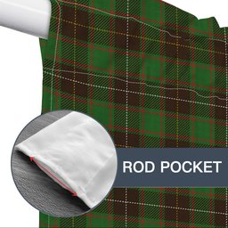 ScotsTee Shop Scottish MacFie Hunting Ancient Tartan Tie Up Valance Curtain