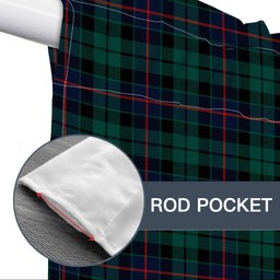 ScotsTee Shop Scottish Morrison Hunting Modern Tartan Tie Up Valance Curtain