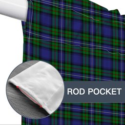 ScotsTee Shop Scottish Robertson Hunting Modern Tartan Tie Up Valance Curtain