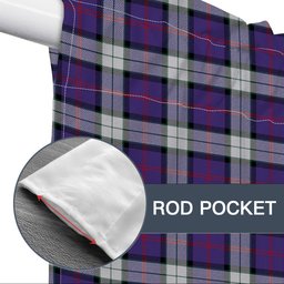 ScotsTee Shop Scottish Sinclair Dress (Dance) Modern Clan Tartan Tie Up Valance Curtain