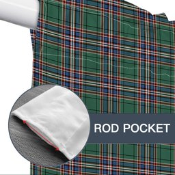 ScotsTee Shop Scottish MacFarlane Hunting Ancient Tartan Tie Up Valance Curtain